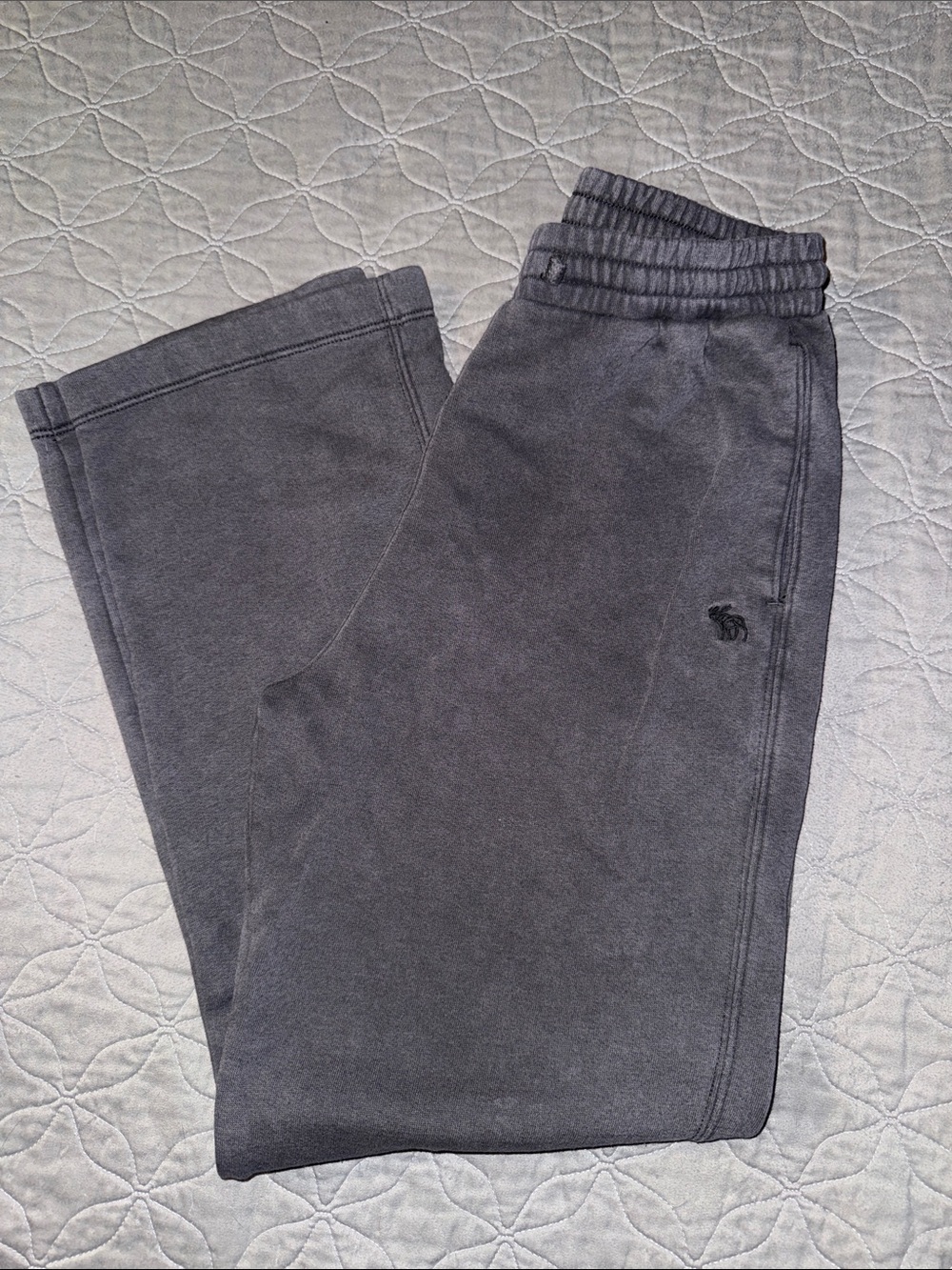 Abercrombie kids Dark Gray open hem Sweatpants